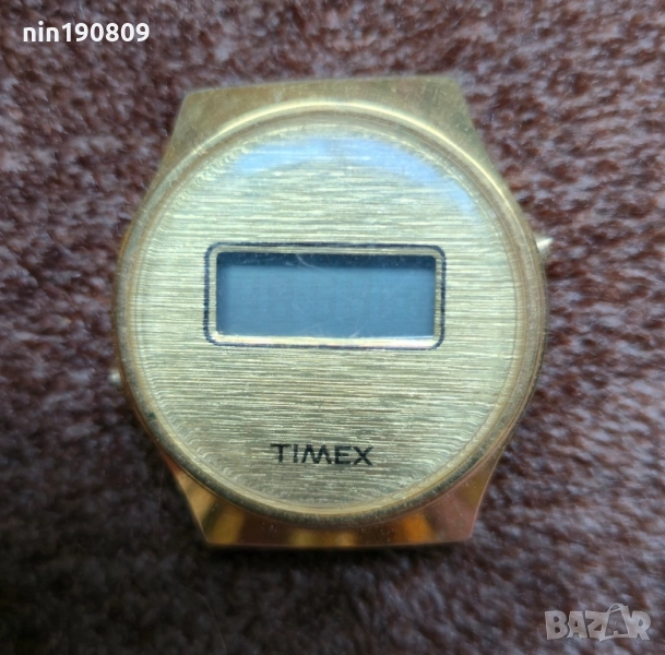 Винтидж Дигитален Часовник TIMEX (70s/80s) - Златист Тон, Сглобен в САЩ, снимка 1