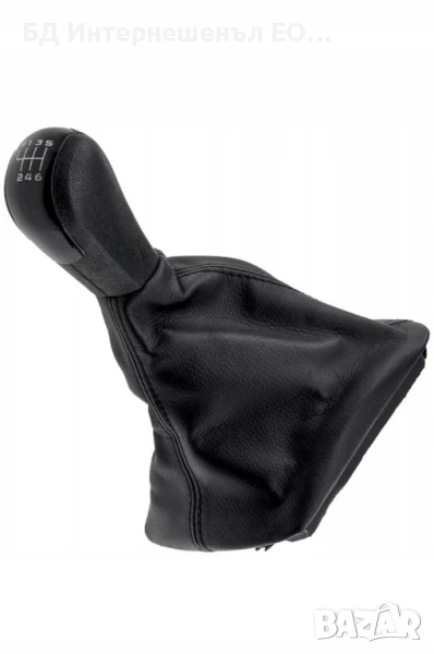 Топка за скоростен лост с маншон, Skoda Octavia 2, Черен, 6 скорости, снимка 1