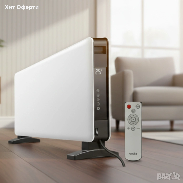 Voltz Конвектор 2000W LED, WiFi TUYA, снимка 1