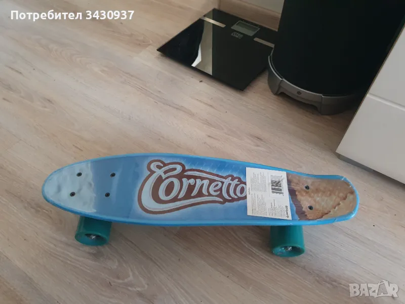 Скейтборд Qkids Galaxy, Розови Пера, снимка 1