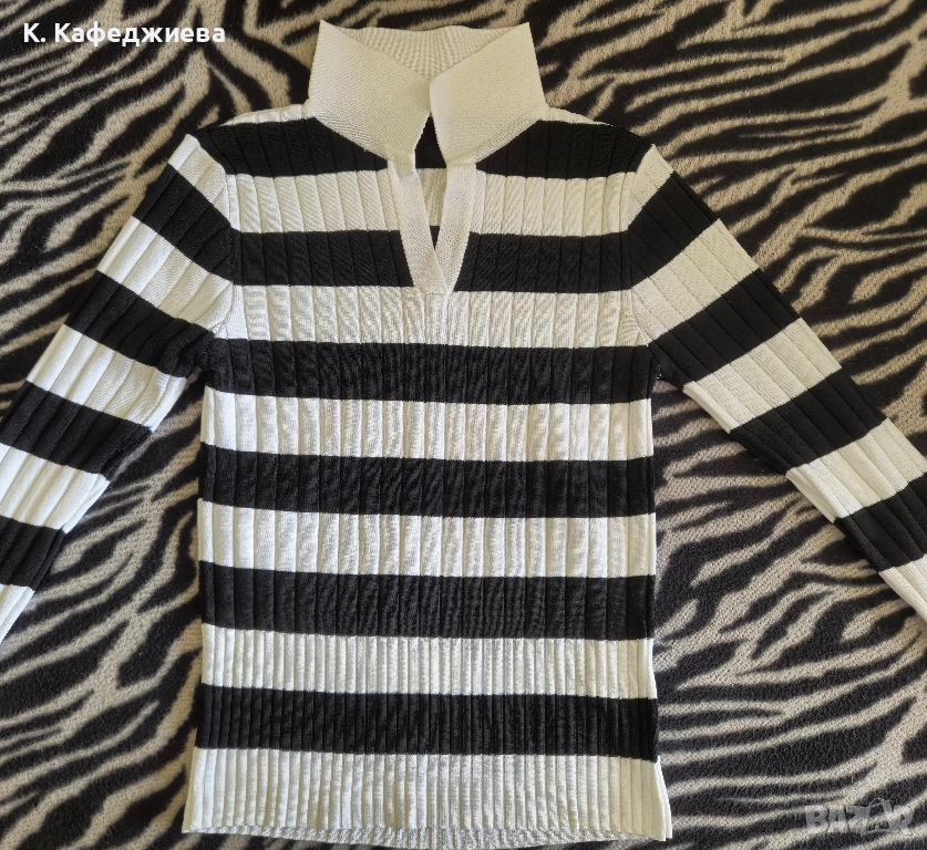 Дамска блуза с яка, снимка 1