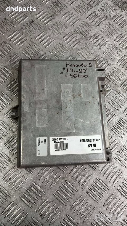 Компютър Renault 19 1.7i 1990г. S100811102 7700731802 , снимка 1