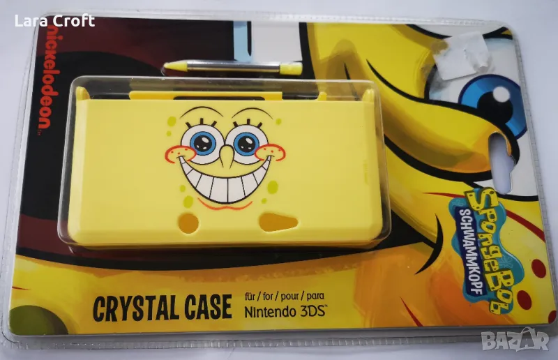Spongebob Crystal case Nintendo 3DS калъф нов + писалка , снимка 1