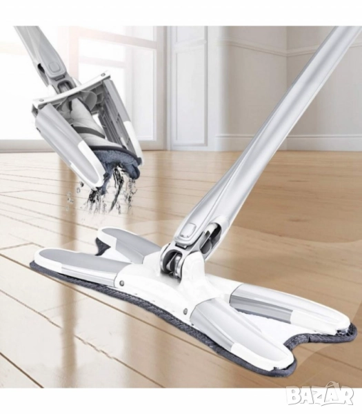 🧼 Уред с микрофибърна подложка за миене на под , снимка 1