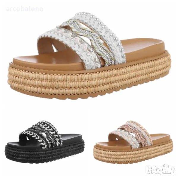 Дамски летни чехли, 3цвята , снимка 1