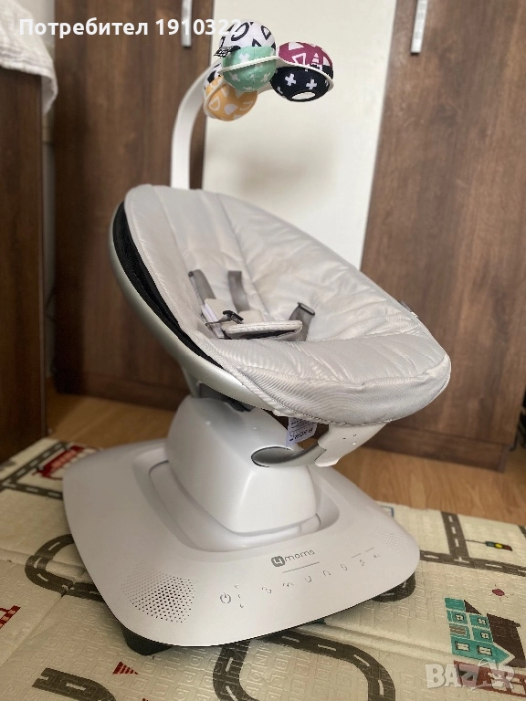 Електрическа бебешка люлка mamaRoo 5.0 сива, снимка 1