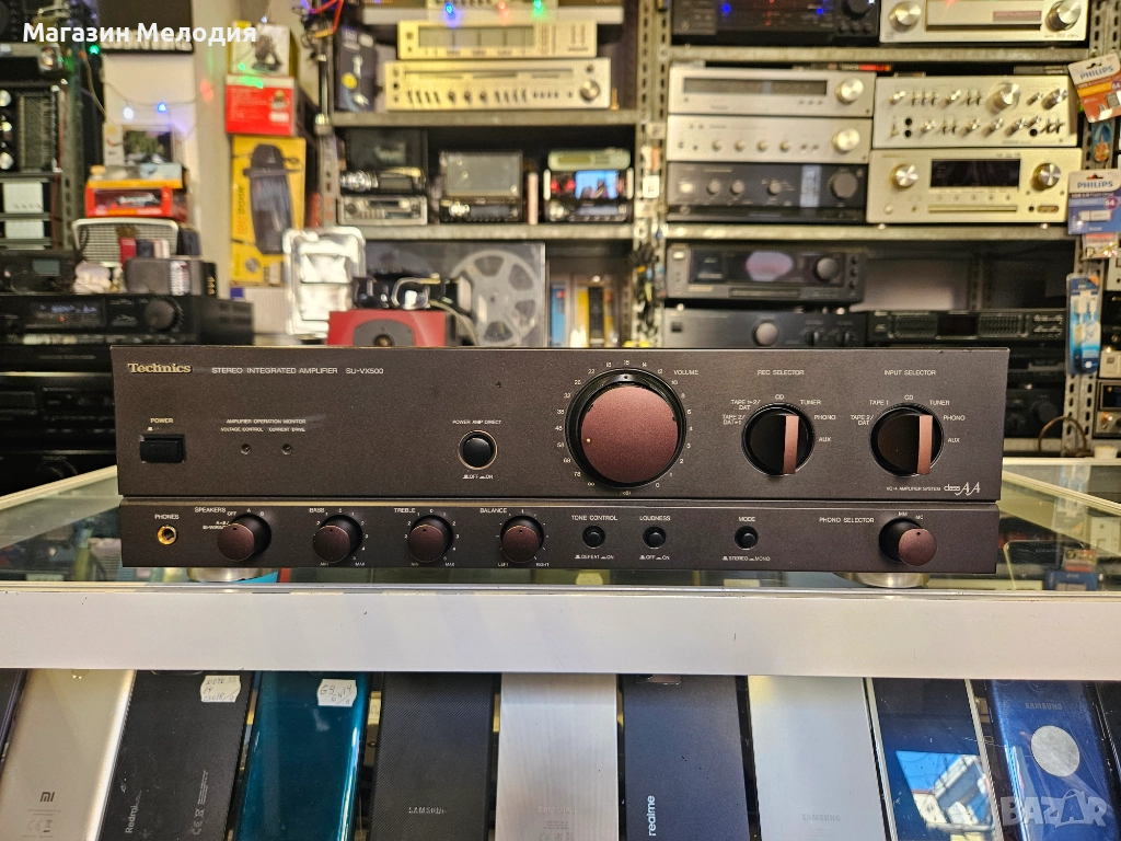 Усилвател Technics SU-VX500 Две по 100 вата. В перфектно техническо и много добро визуално състояние, снимка 1