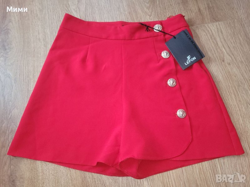 Нов червен пола панталон, снимка 1