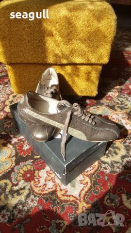 Спортно елегантни маратонки Puma Black Label естествена кожа, снимка 6 - Маратонки - 42480460