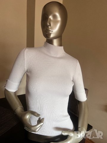 Бяла блуза рипс - поло !, снимка 1