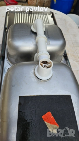 Двойна кухненска мивка алпака, снимка 6 - Мивки - 53400117