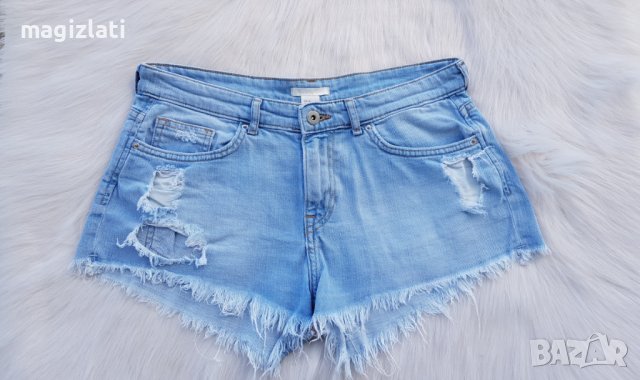 Къси дънкови панталони H&M размер S-М, снимка 3 - Къси панталони и бермуди - 40998155