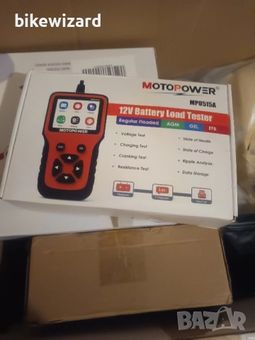 MOTOPOWER MP0515A 12V 100-2000 CCA Тестер за автомобилни акумулатори НОВ, снимка 5 - Други инструменти - 51684608