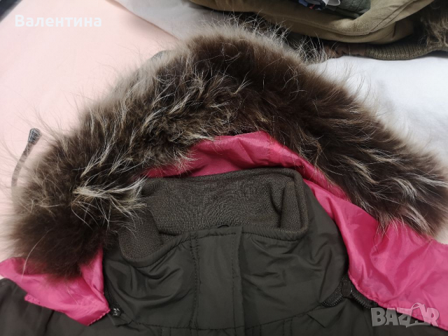 Дамско зимно яке с качулка естествена кожа, Authentic, 44 размер, XL, снимка 11 - Якета - 36211986