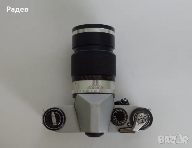 Praktica super TL + auto rinck optiek f-2.8 135mm филмов фотоапарат, снимка 2 - Фотоапарати - 47260804