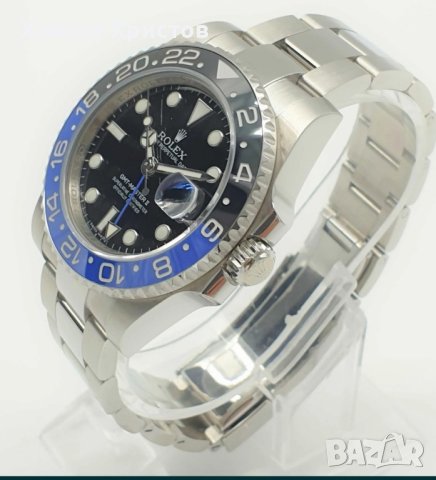 Мъжки луксозен часовник Rolex GMT-MASTER BATMAN , снимка 3 - Мъжки - 41628469