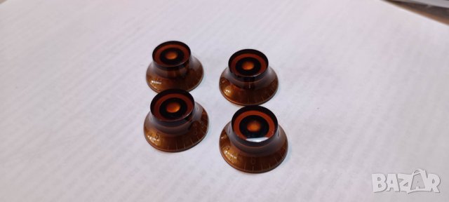 Dark Brown Les Paul Top Hat Knobs, снимка 2 - Китари - 39658786