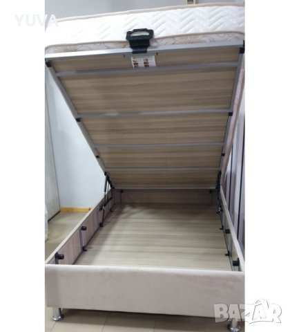 Тапицирано легло с МЕТАЛНА конструкция 120/200, снимка 2 - Спални и легла - 41432023