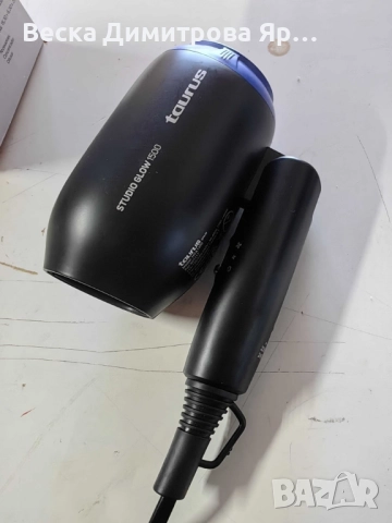 Сешоар за пътуване Studio Glow 1500 – 1400W, сгъваем, двоен волтаж, 2 скорости, снимка 8 - Сешоари - 51664723