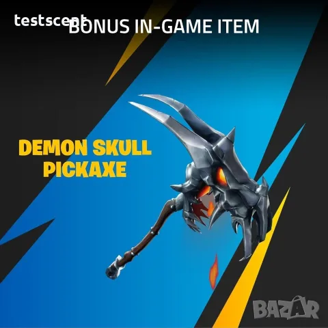 Epic Games Fortnite Demon Skull Pickaxe 2024 Redemption Code Card Digital Key NEW, снимка 5 - Игри за PC - 55893579
