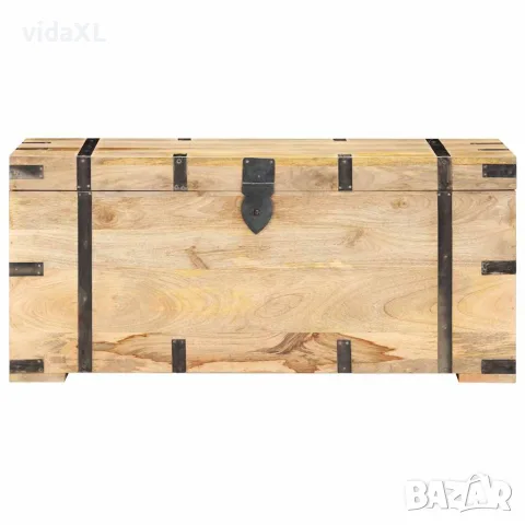 vidaXL Ракла, 90x40x40 см, мангово дърво масив, снимка 2 - Скринове - 56146627