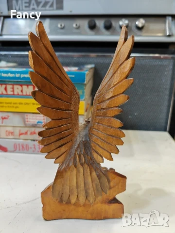 Дървена статуетка Орел и змия, снимка 4 - Статуетки - 50859894