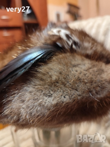 дамски шапки  яки маншони от норка, снимка 4 - Шапки - 52637331