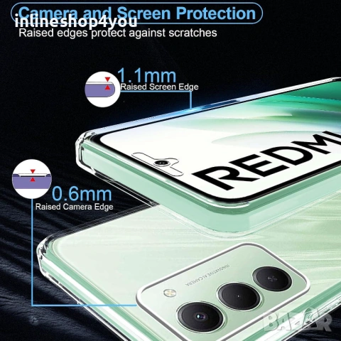 Прозрачен 360° Градуса Кейс за Xiaomi Redmi 15 4G, снимка 2 - Калъфи, кейсове - 53239761