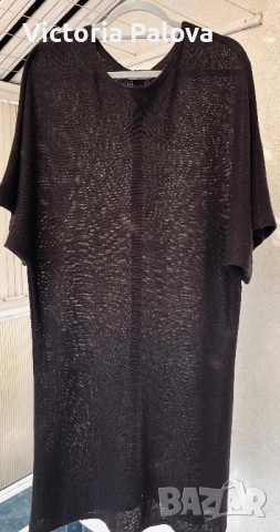 Бутикова рокля шоколад от фин кашмир JUTTA уникален модел, снимка 13 - Рокли - 52158718