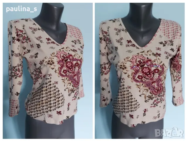 Пет броя / Еластична брандова блуза с дълъг ръкав / хипоалергична материя / голям размер , снимка 2 - Блузи с дълъг ръкав и пуловери - 36022132