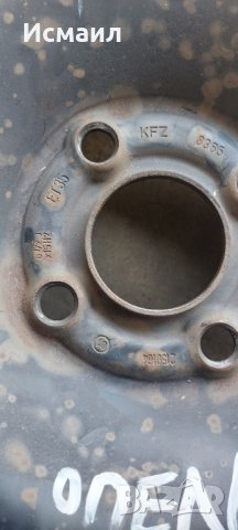 Железни джанти за Опел 15ц, снимка 5 - Гуми и джанти - 42019228