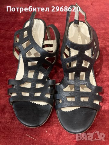 Дамски естествена кожа сандали 39 номер, снимка 2 - Сандали - 41340704