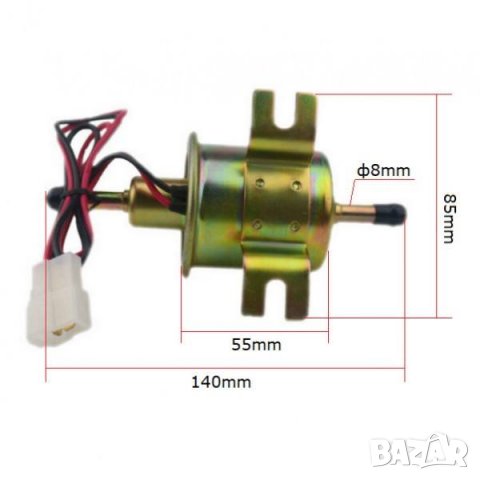 Електрическа помпа за гориво 12V, ниско налягане HEP-02A, снимка 2 - Аксесоари и консумативи - 34247606