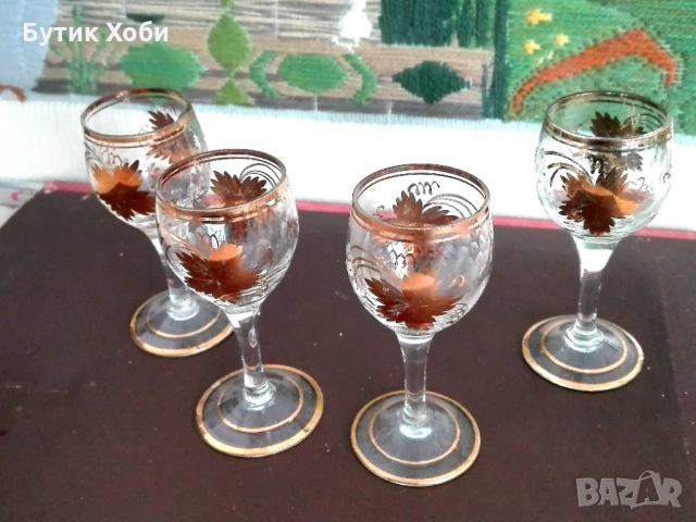 Антикварни чаши за ликьор, снимка 2 - Антикварни и старинни предмети - 36076163