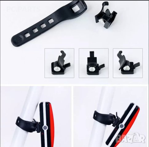 Презареждаем USB LED ярък стоп за велосипед колело, снимка 7 - Аксесоари за велосипеди - 41376174