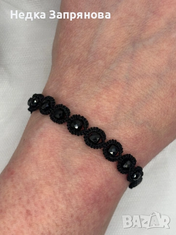 Гривна Стил Ръчно изработена Естествени камъни или стъклени Изработка по поръчка , снимка 14 - Гривни - 52713646