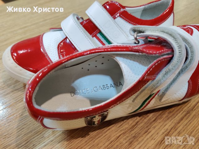 Чисто нови детски обувки от естествена кожа, лого D&G, снимка 4 - Детски обувки - 38749980