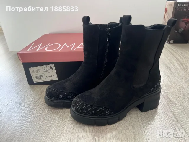 Дамски боти Tendenz с грайфер, размер 37, снимка 2 - Дамски боти - 56206099