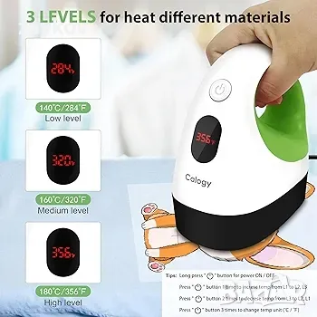 Мини термопреса Calogy, машина за пренос на топлина, Led малка и преносима ютия, снимка 3 - Други машини и части - 49931449