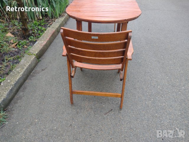 Сгъваема градинска маса и столове, снимка 4 - Градински мебели, декорация  - 40116743