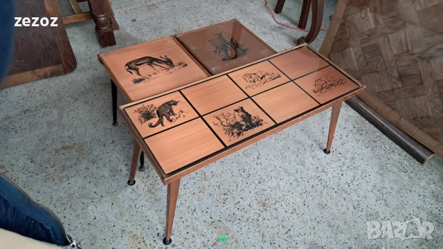 Маси комплект 3 бр.медни, снимка 2 - Маси - 53034375