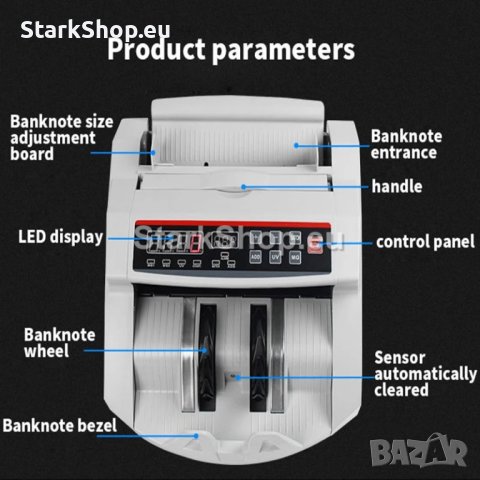 Машина за броене на банкноти, снимка 5 - Друго търговско оборудване - 41625648