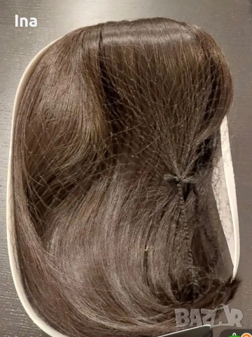 Кестенява ларе луксозна перука, снимка 7 - Аксесоари за коса - 52834925