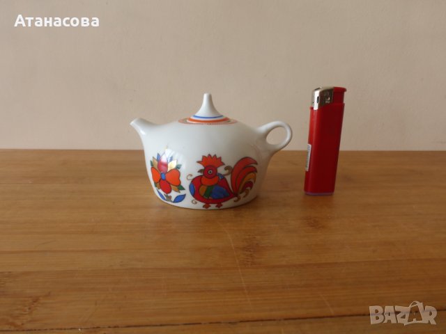 Порцеланово чайниче чайник ЛФЗ 1970 г