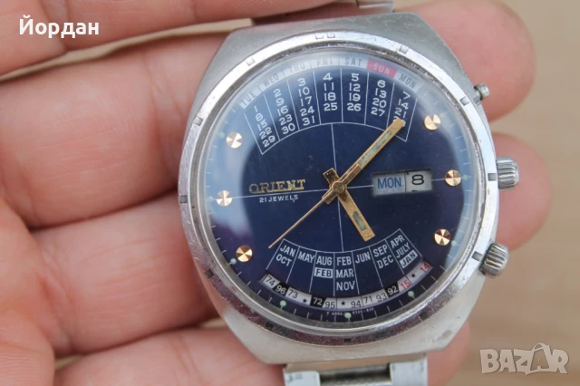 Японски мъжки часовник ''Orient'' вечен календар, снимка 12 - Мъжки - 50645691