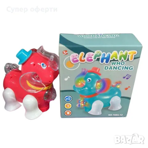 Интерактивен слон с музика и светлини, снимка 2 - Музикални играчки - 48679213