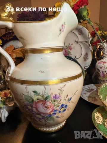 C. Tielsch and Company (C.T.) cobalt mark, Waldenburg – Altwasser, Germany (Poland). 1870 Код P1729, снимка 9 - Вази - 52970127