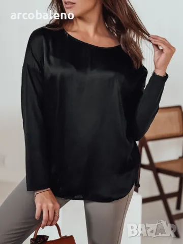 Дамска овърсайз блуза SILKINEA с висулка, 4цвята , снимка 17 - Блузи с дълъг ръкав и пуловери - 47820750