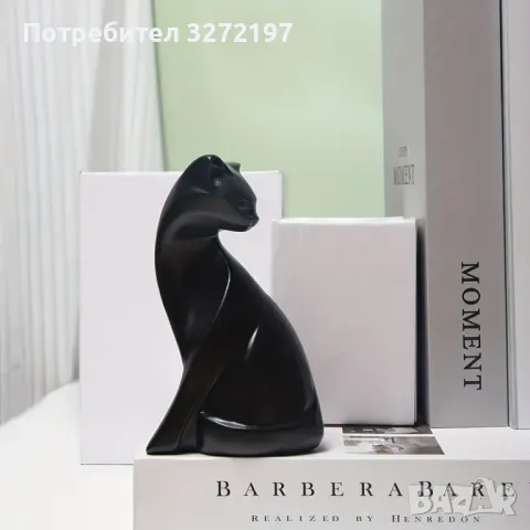 Статуя на котка Съвременна Декорация от Смола , снимка 2 - Статуетки - 48296208