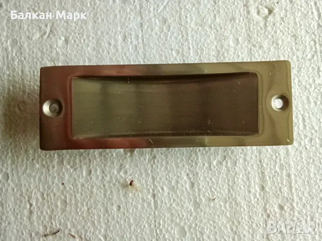 Масивни месингови вкопаеми,вкопани дръжки за плъзгащи врати, снимка 1